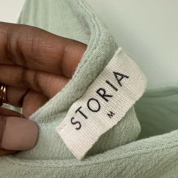 STORIA Mint Green Star-Patterned Women's Dress size M - Picture 4 of 4